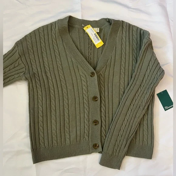 Cable Boxy Cardigan - Picture 2 of 4